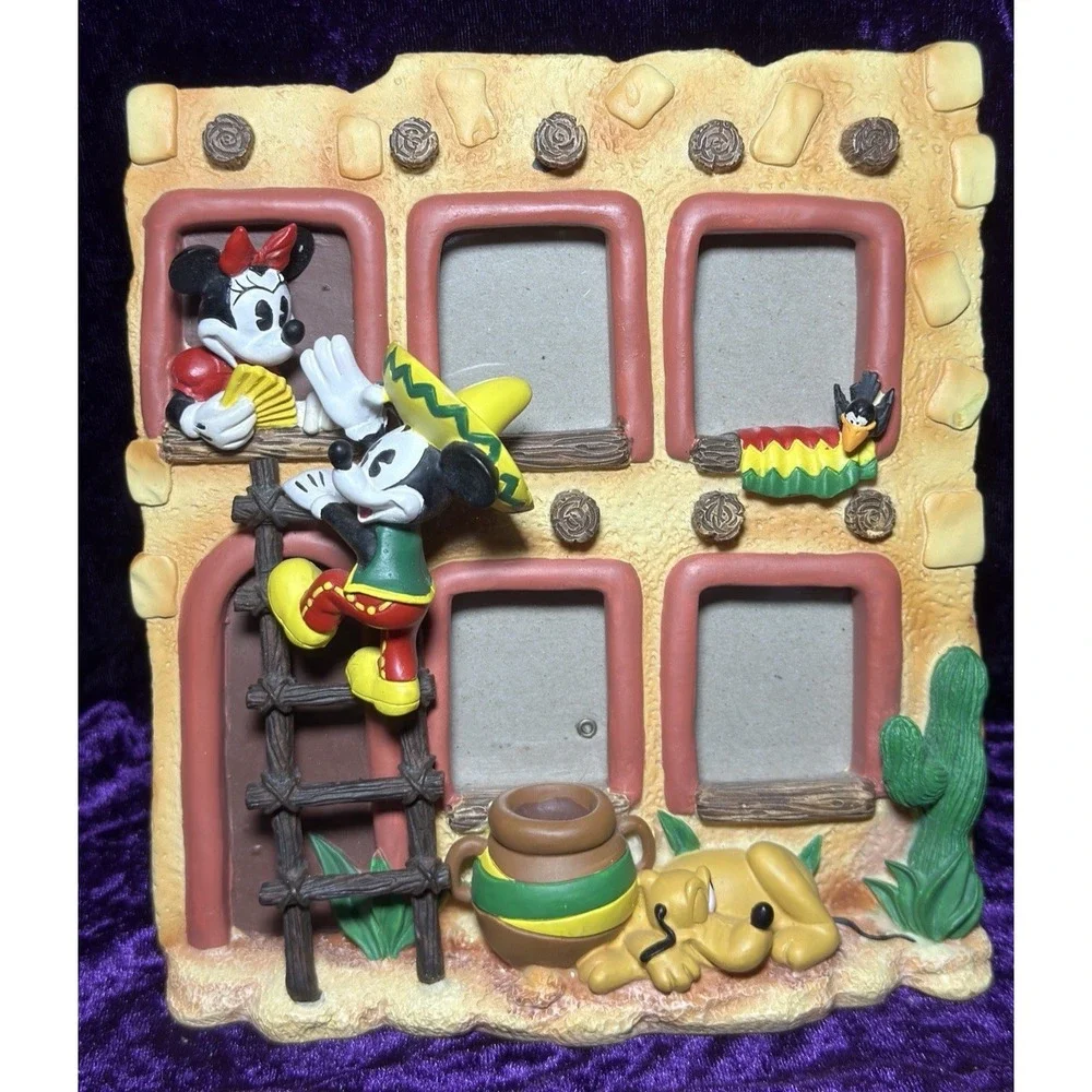 Mickey Mouse 3D Frame Minnie Mouse Mexican Hacienda Pluto Disney‎ Store